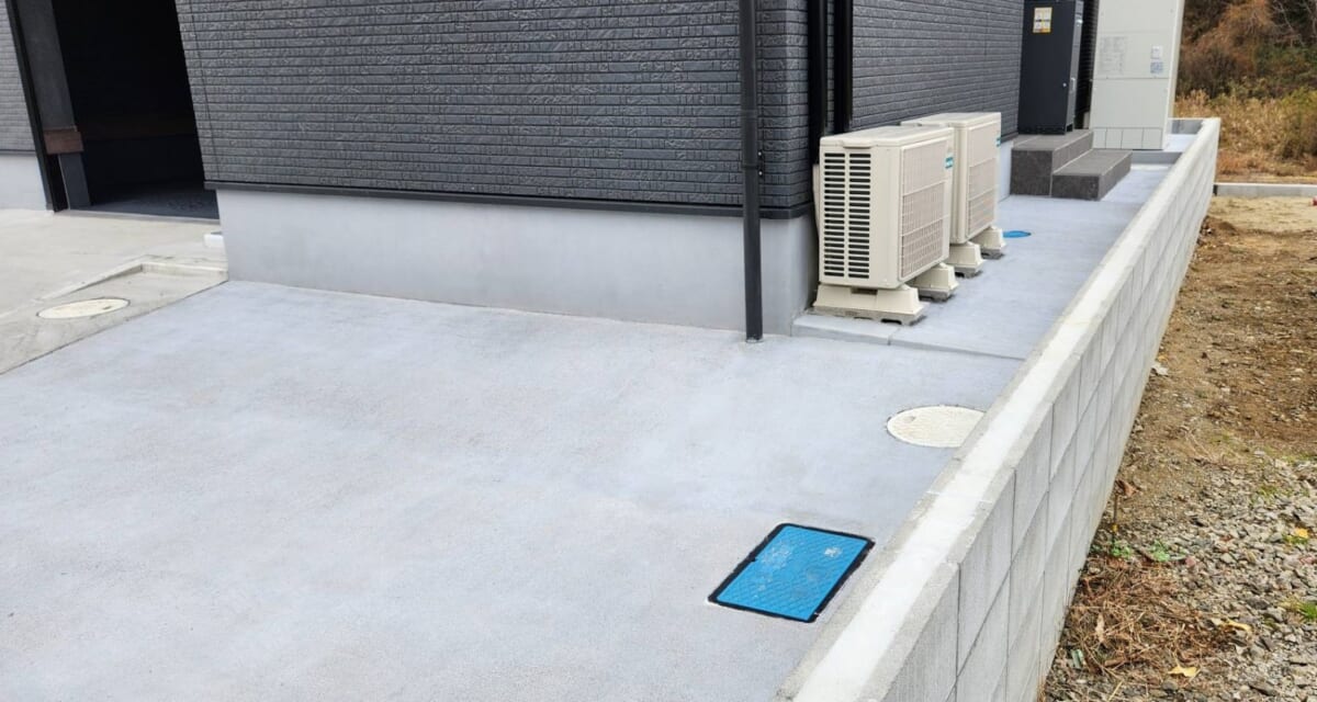 色ムラを抑えた、美しいコンクリート面